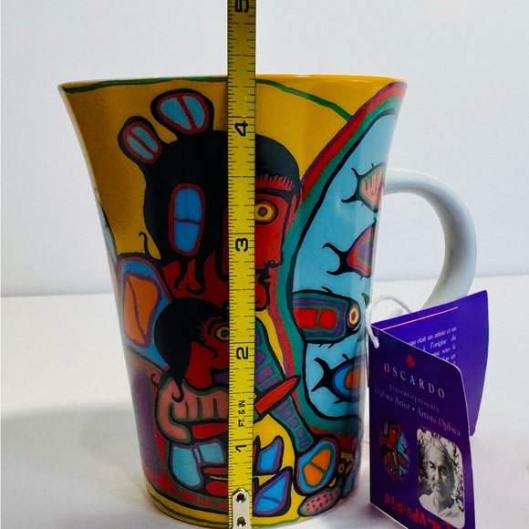 Norval Morrisseau ‘Looking through Portal’ Porcelain Mug - Picture 12 of 15